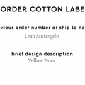 PPLR_HIDDEN_PRODUCT Reorder Previous Label Design - COTTON