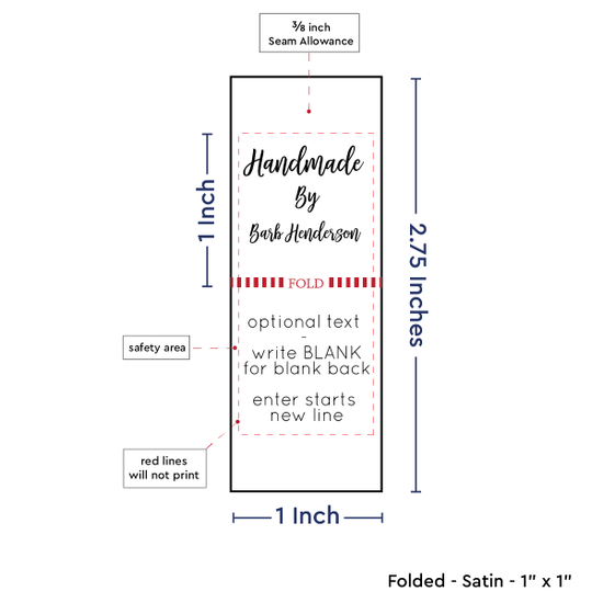PPLR_HIDDEN_PRODUCT Handmade Square (1" wide - Satin)