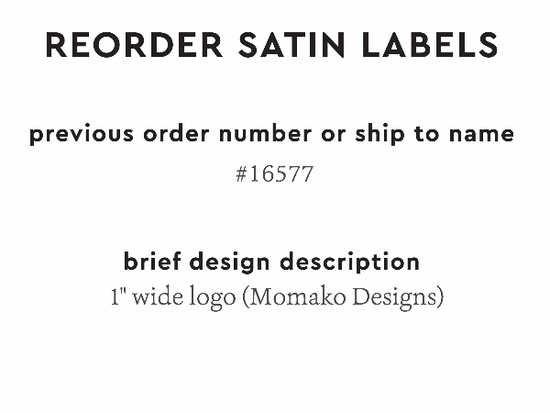 PPLR_HIDDEN_PRODUCT Reorder Previous Label Design - SATIN