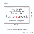 PPLR_HIDDEN_PRODUCT Double Heart Quote (2"x3" Cotton - 12 labels/set)