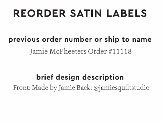 PPLR_HIDDEN_PRODUCT Reorder Previous Label Design - SATIN