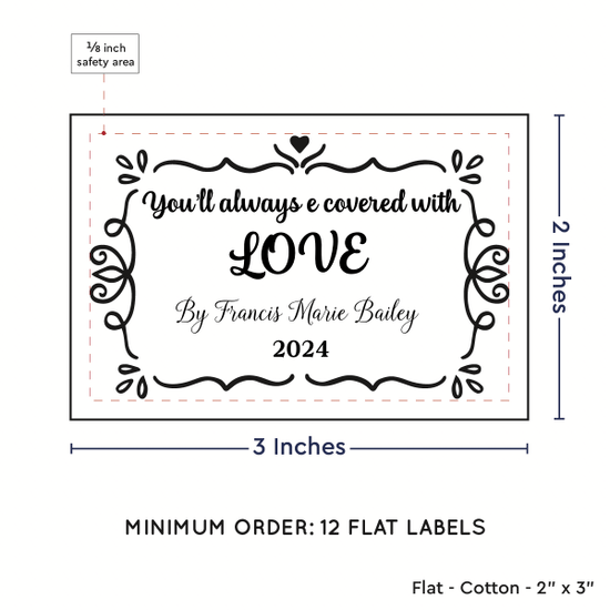 PPLR_HIDDEN_PRODUCT Swirl Accent Border (2"x3" Cotton - 12 labels/set)