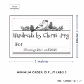 PPLR_HIDDEN_PRODUCT Winter Birds with Fill in Blanks (2"x3" Cotton - 12 labels/set)