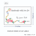 PPLR_HIDDEN_PRODUCT Thread and Flowers with Fill in Blanks (2"x3" Cotton - 12 labels/set)