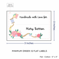 PPLR_HIDDEN_PRODUCT Thread and Flowers with Fill in Blanks (2"x3" Cotton - 12 labels/set)