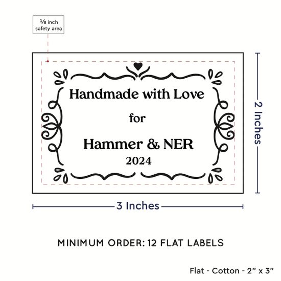 PPLR_HIDDEN_PRODUCT Swirl Accent Border (2"x3" Cotton - 12 labels/set)