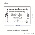 PPLR_HIDDEN_PRODUCT Swirl Accent Border (2"x3" Cotton - 12 labels/set)