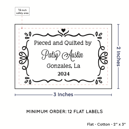 PPLR_HIDDEN_PRODUCT Swirl Accent Border (2"x3" Cotton - 12 labels/set)
