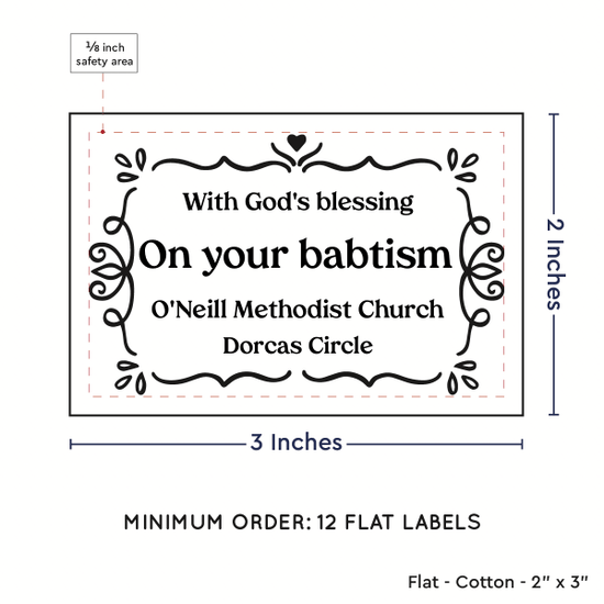 PPLR_HIDDEN_PRODUCT Swirl Accent Border (2"x3" Cotton - 12 labels/set)