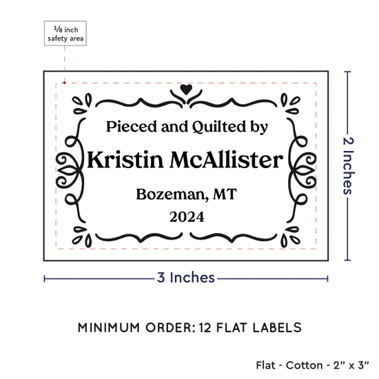 PPLR_HIDDEN_PRODUCT Swirl Accent Border (2"x3" Cotton - 12 labels/set)