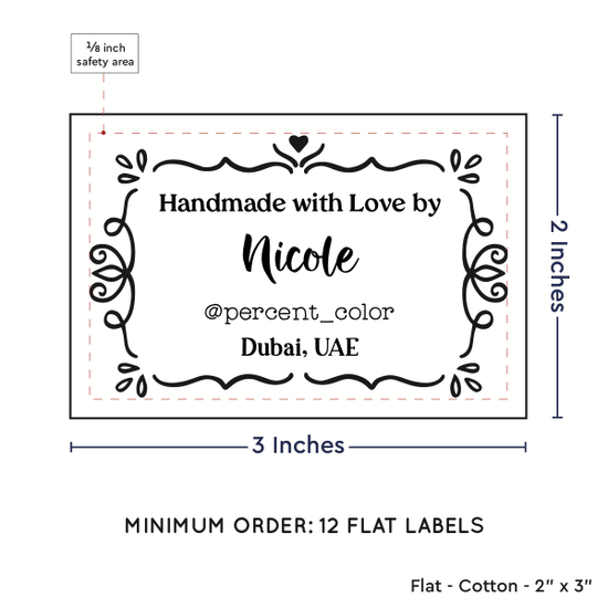 PPLR_HIDDEN_PRODUCT Swirl Accent Border (2"x3" Cotton - 12 labels/set)