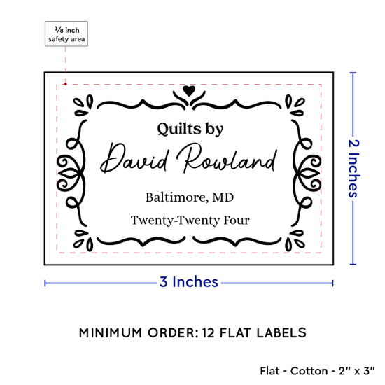 PPLR_HIDDEN_PRODUCT Swirl Accent Border (2"x3" Cotton - 12 labels/set)