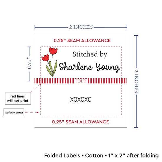 PPLR_HIDDEN_PRODUCT Spring Tulips (2"x1"-Cotton)