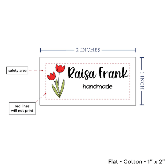 PPLR_HIDDEN_PRODUCT Spring Tulips (2"x1"-Cotton)