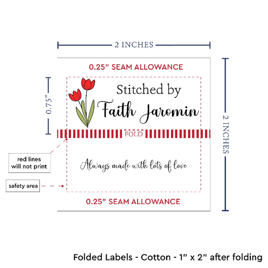PPLR_HIDDEN_PRODUCT Spring Tulips (2"x1"-Cotton)