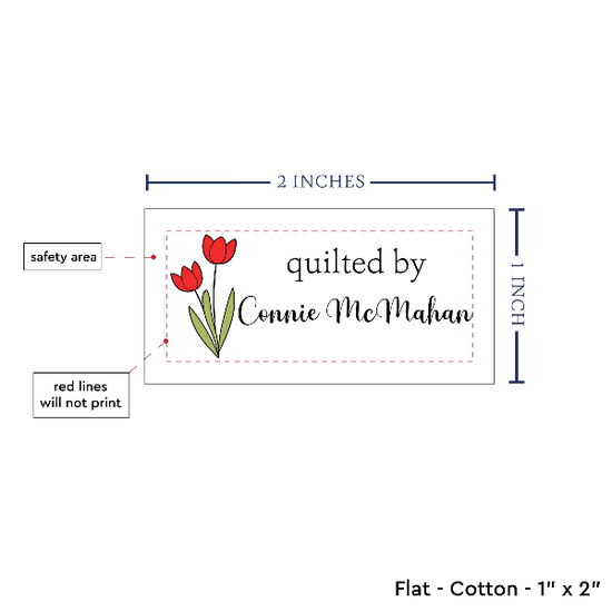 PPLR_HIDDEN_PRODUCT Spring Tulips (2"x1"-Cotton)