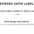 PPLR_HIDDEN_PRODUCT Reorder Previous Label Design - SATIN