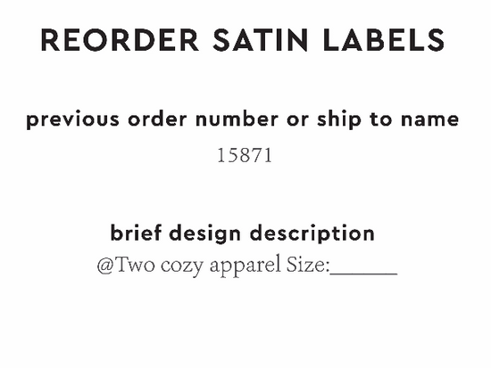 PPLR_HIDDEN_PRODUCT Reorder Previous Label Design - SATIN