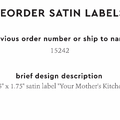 PPLR_HIDDEN_PRODUCT Reorder Previous Label Design - SATIN
