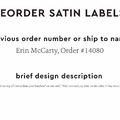 PPLR_HIDDEN_PRODUCT Reorder Previous Label Design - SATIN