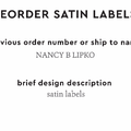 PPLR_HIDDEN_PRODUCT Reorder Previous Label Design - SATIN