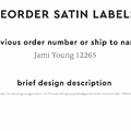 PPLR_HIDDEN_PRODUCT Reorder Previous Label Design - SATIN