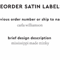 PPLR_HIDDEN_PRODUCT Reorder Previous Label Design - SATIN