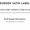 PPLR_HIDDEN_PRODUCT Reorder Previous Label Design - SATIN