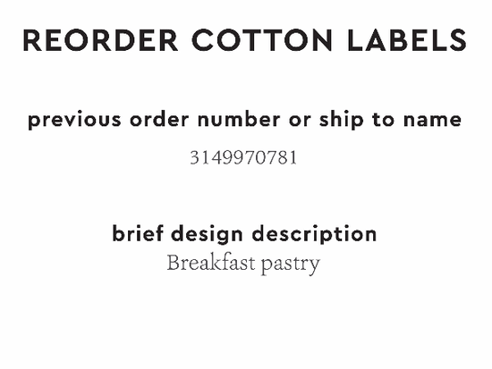 PPLR_HIDDEN_PRODUCT Reorder Previous Label Design - COTTON