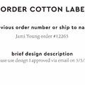 PPLR_HIDDEN_PRODUCT Reorder Previous Label Design - COTTON