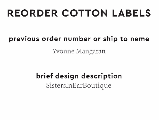 PPLR_HIDDEN_PRODUCT Reorder Previous Label Design - COTTON