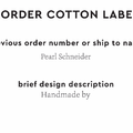 PPLR_HIDDEN_PRODUCT Reorder Previous Label Design - COTTON