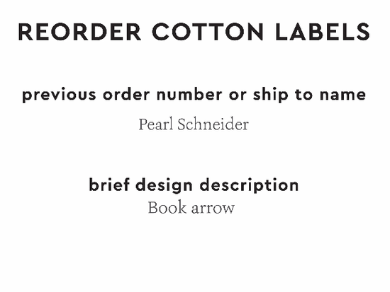 PPLR_HIDDEN_PRODUCT Reorder Previous Label Design - COTTON