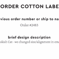 PPLR_HIDDEN_PRODUCT Reorder Previous Label Design - COTTON