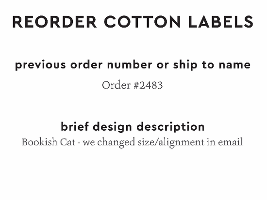 PPLR_HIDDEN_PRODUCT Reorder Previous Label Design - COTTON