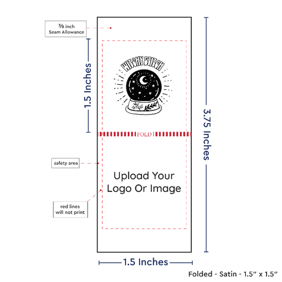 PPLR_HIDDEN_PRODUCT Print your logo/Image on Satin Tags (1.5" wide - Satin)