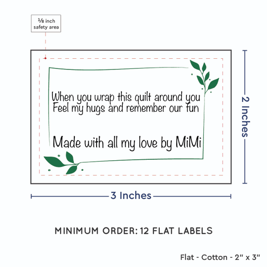 PPLR_HIDDEN_PRODUCT Leaf Quote (2"x3" Cotton - 12 labels/set)
