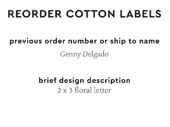 PPLR_HIDDEN_PRODUCT Reorder Previous Label Design - COTTON