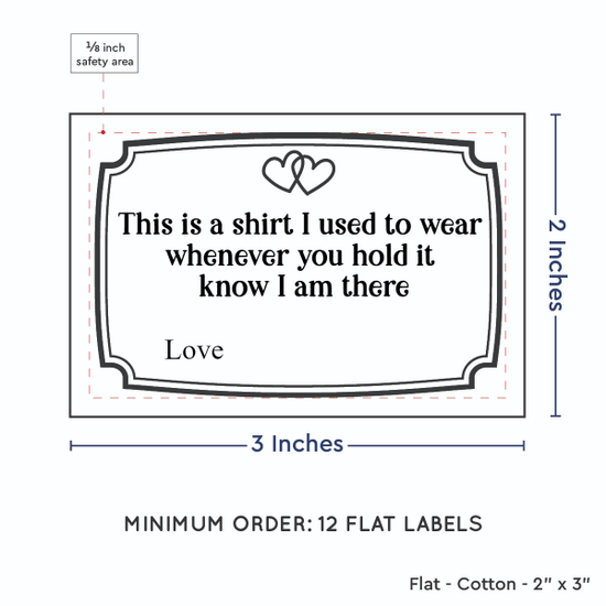PPLR_HIDDEN_PRODUCT Frame Quote (2"x3" Cotton - 12 labels/set)