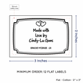 PPLR_HIDDEN_PRODUCT Frame Quote (2"x3" Cotton - 12 labels/set)