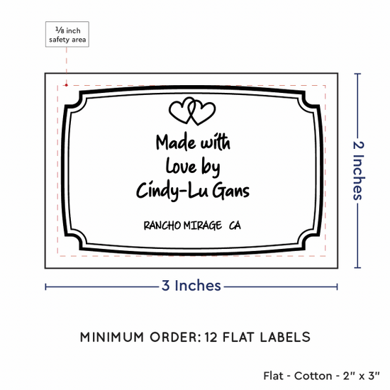 PPLR_HIDDEN_PRODUCT Frame Quote (2"x3" Cotton - 12 labels/set)