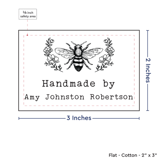 PPLR_HIDDEN_PRODUCT Floral Bee (2"x3"-Cotton)