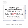 PPLR_HIDDEN_PRODUCT Double Heart Quote (2"x3" Cotton - 12 labels/set)