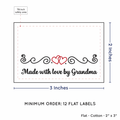 PPLR_HIDDEN_PRODUCT Double Heart Quote (2"x3" Cotton - 12 labels/set)