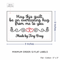 PPLR_HIDDEN_PRODUCT Double Heart Quote (2"x3" Cotton - 12 labels/set)