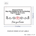 PPLR_HIDDEN_PRODUCT Double Heart Quote (2"x3" Cotton - 12 labels/set)