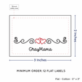 PPLR_HIDDEN_PRODUCT Double Heart Quote (2"x3" Cotton - 12 labels/set)
