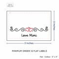 PPLR_HIDDEN_PRODUCT Double Heart Quote (2"x3" Cotton - 12 labels/set)