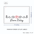 PPLR_HIDDEN_PRODUCT Double Heart Quote (2"x3" Cotton - 12 labels/set)