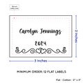PPLR_HIDDEN_PRODUCT Double Heart Border (2"x3" Cotton - 12 labels/set)